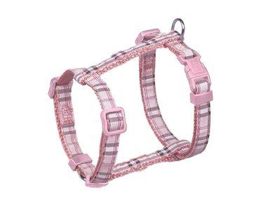 Nobby Geschirr Tartan Hudn Dog rosa Brust 20-35 cm; B: 10 mm