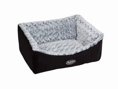 Nobby Komfort Bett eckig "ARUSHA"schwarz 60 x 48 x 19 cm Hund K?rbchen