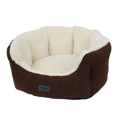 Nobby Komfortbett oval "KAMBA"braun; L x B x H: 65 x 57 x 22 cm Hund Bett