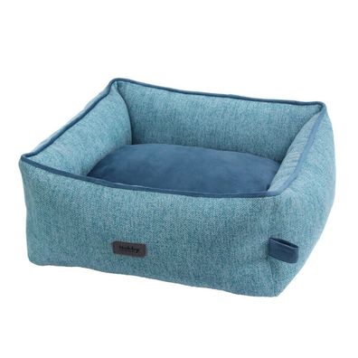 Nobby Komfortbett eckig "LINOU"blau L x B x H: 45 x 40 x 18 cm Bett Kissen Hund