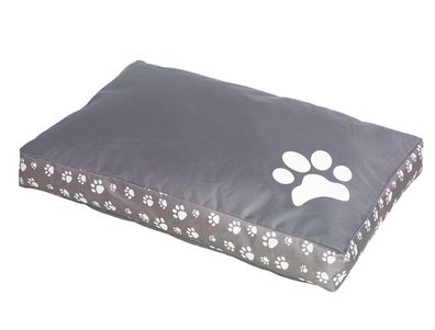 Nobby Kissen eckig Classic "ZAMPA"grau-braun 88 x 55 x 10 cm Hund Katze Bett