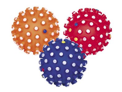 Nobby Vinyl Noppenball "CLASSIC" mit Squeakerfarbig sortiert 12 cm Hun