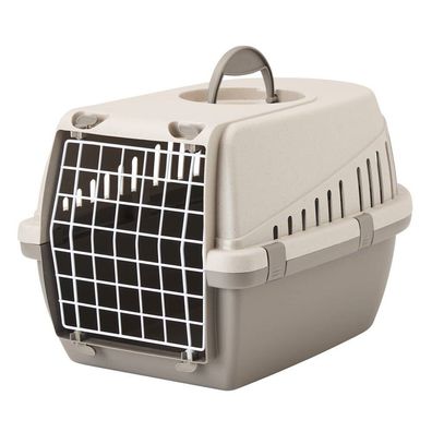 Nobby Transportbox Happy Planet "TROTTER 1"grau; 49 x 33 x 30 cm Hudn Dog Katze