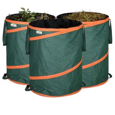 Gardebruk Popup tuintas groen inhoud 85 liter , set van 3 stuks