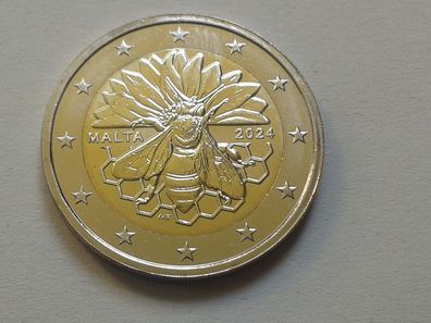 Original 2 euro 2024 Malta Honigbiene lose - SOFORT Lieferbar