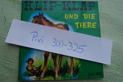 alte Pixi Carlsen 300-325 Klip Klap Tiere Versteck rote Troll Müller Esel uva