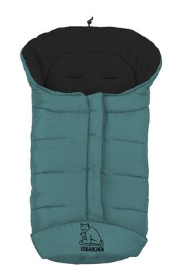 Heitmann Felle Winterfußsack Serie "Eisbärchen" Farbe: Schwarz/Petrol 7965SP