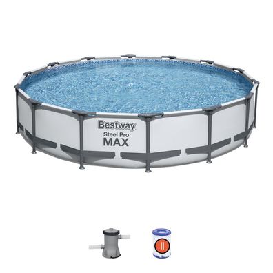 Above ground pool with filter pump 427 x 84 CM