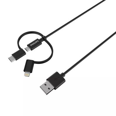 3 in 1 Oplaadkabel DLC3106T/03: Lightning USB Kabel, Micro USB, USB CIs there anyth