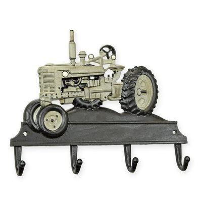 Gietijzeren grijze tractor kapstok