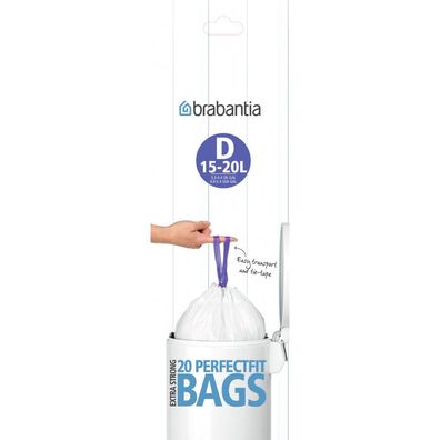 Brabantia PerfectFit Afvalzak D 15 20L 20 Stuks