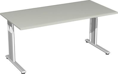 Gera Schreibtisch Bürotisch C Fuß Flex höhenverstellbar 1600x800x680-820mm ahorn