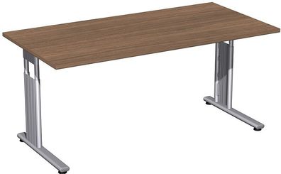 Gera Schreibtisch Bürotisch C Fuß Flex höhenverstellbar 1600x800x680-820mm onyx,