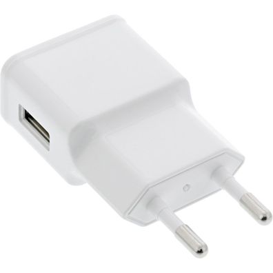 InLine® 31504W USB Ladegerät Single, Netzteil, Stromadapter, 100-240V zu 5V/1,2A,