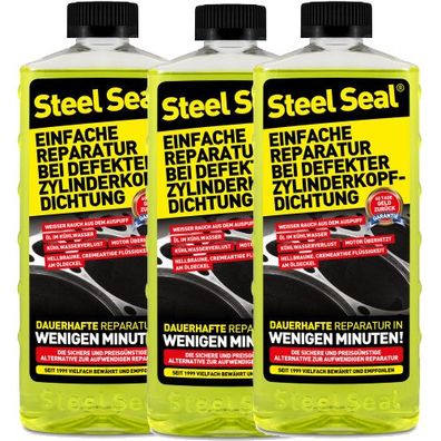 3x Steel Seal Dichtmittel Zylinderkopfdichtung Kopfdichtung 473ml