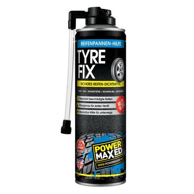 PowerMaxed Tyre Fix Reifenpannen-Hilfe Auto bis 18 Zoll - 500ml