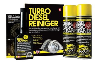 PowerMaxed Turbo Diesel Reiniger 3-teiliges Turbolader Reinigungs-Set