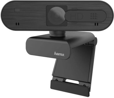 Hama Webcam C-600 Pro 1080p Full HD mit Stereo Mikrofon (PC Webcam mit Autofokus