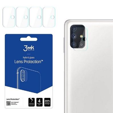 4er Pack ] 3MK FlexibleGlass Lens kompatibel mit Samsung Galaxy M51 (M515F)