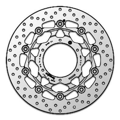 Brembo Bremsscheibe 78B40824 passend zu Honda vorn Silber