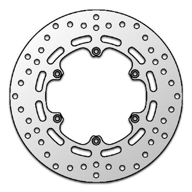 Brembo Bremsscheibe 68B407E2 starr-rund / A:260mm LK:135mm Silber Motorrad