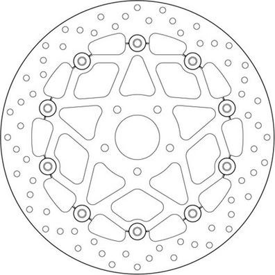 Brembo Bremsscheibe ORO "78B408B0" schwimmend 78B408B0 RUND (KBA) 78B408B0 06499