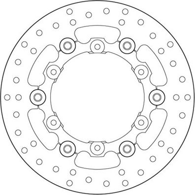 Brembo Bremsscheibe ORO "78B408A9" schwimmend 78B408A9 RUND (KBA) 78B408A9 06499