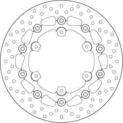 Brembo Bremsscheibe ORO "78B408A5" schwimmend 78B408A5 RUND (KBA) 78B408A5 06499