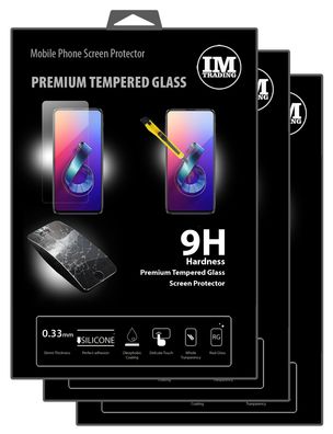 cofi1453 3X Panzer Schutz Glas 9H Tempered Glass Display Schutz Folie Display