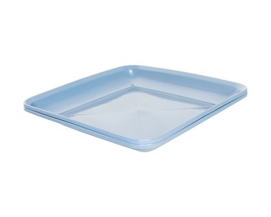 Michelino Praktisches 2-teiliges Mehrweg Kunststoffteller-Set: Ideal für den tägli