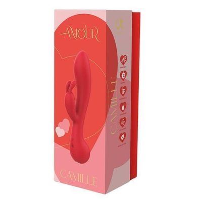 Dream Toys Rot Kaninchen-Vibrator - Amour Rabbit Vibe Camille