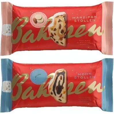 Bahlsen Mohn-Stollen 400g & Bahlsen Marzipan-Stollen 400g