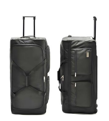 Gepäcktasche mit 3 Rollen Trolley Handgepäck Reisetasche Reisegepäck Schwarz