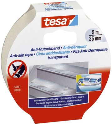 tesa Anti-Rutschband, 25 mm x 5,0 m, transparent