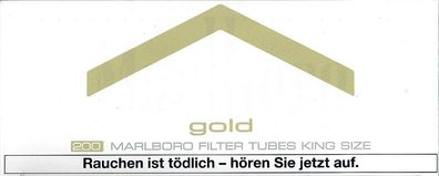 Hülsen Marlboro Gold 200 KS