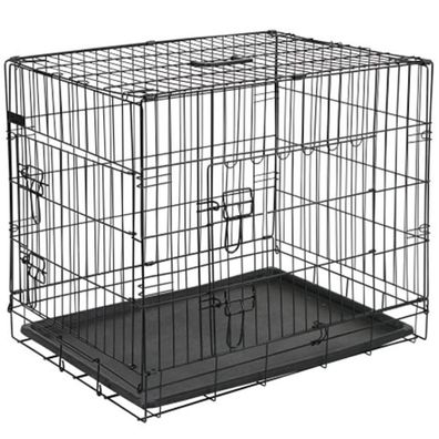 Pet Hundetransportbox Metall 63x44x50,5 cm Schwarz 15001