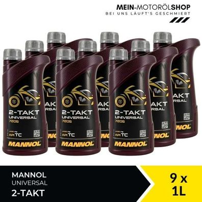 Mannol 2-Takt Universal 9x1 Liter