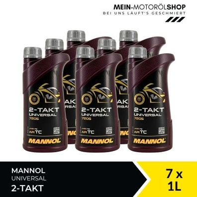 Mannol 2-Takt Universal 7x1 Liter