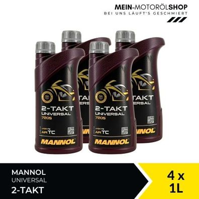 Mannol 2-Takt Universal 4x1 Liter