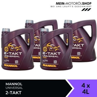 Mannol 2-Takt Universal 4x4 Liter