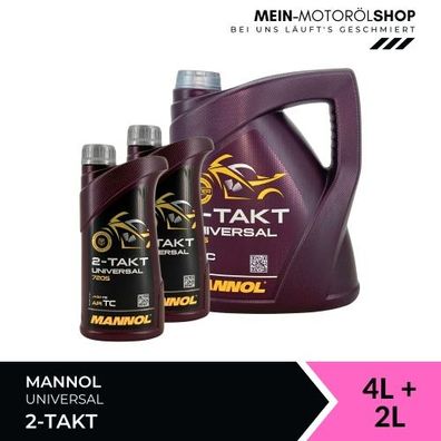 Mannol 2-Takt Universal 4 + 2 Liter