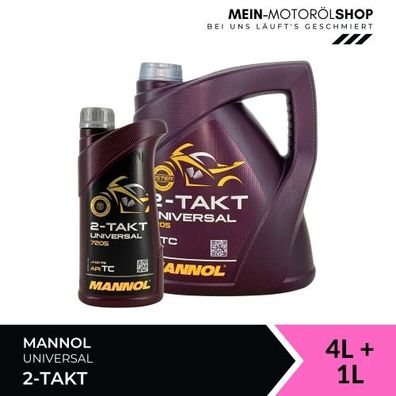 Mannol 2-Takt Universal 4 + 1 Liter