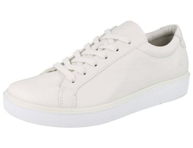 ECCO Soft 60 W Damen Halbschuhe Sneaker weiss white Glattleder