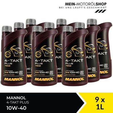 Mannol 4-Takt Plus 10W-40 9x1 Liter