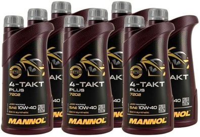 Mannol 4-Takt Plus 10W-40 8x1 Liter