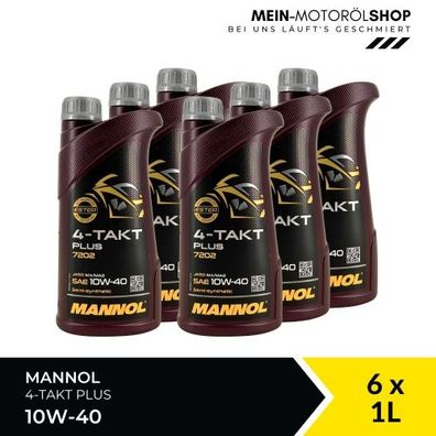 Mannol 4-Takt Plus 10W-40 6x1 Liter