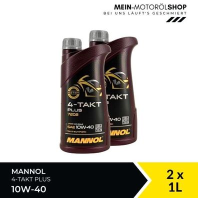 Mannol 4-Takt Plus 10W-40 2x1 Liter