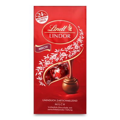 Lindt Lindor Kugeln Milch Schokolade mit Pistaziefüllung 137g