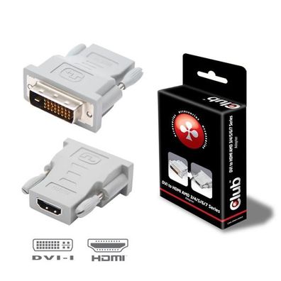 Club 3D CAA-DMD>HFD3 Club3D Adapter DVI > HDMI St/Bu retail