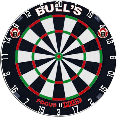 BULL'S Focus II Plus Dart Board | Dart Board Platte Dartscheibe